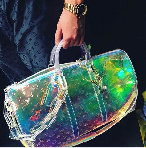 louis vuitton clear holographic bag|authentic Louis Vuitton monogram bag.